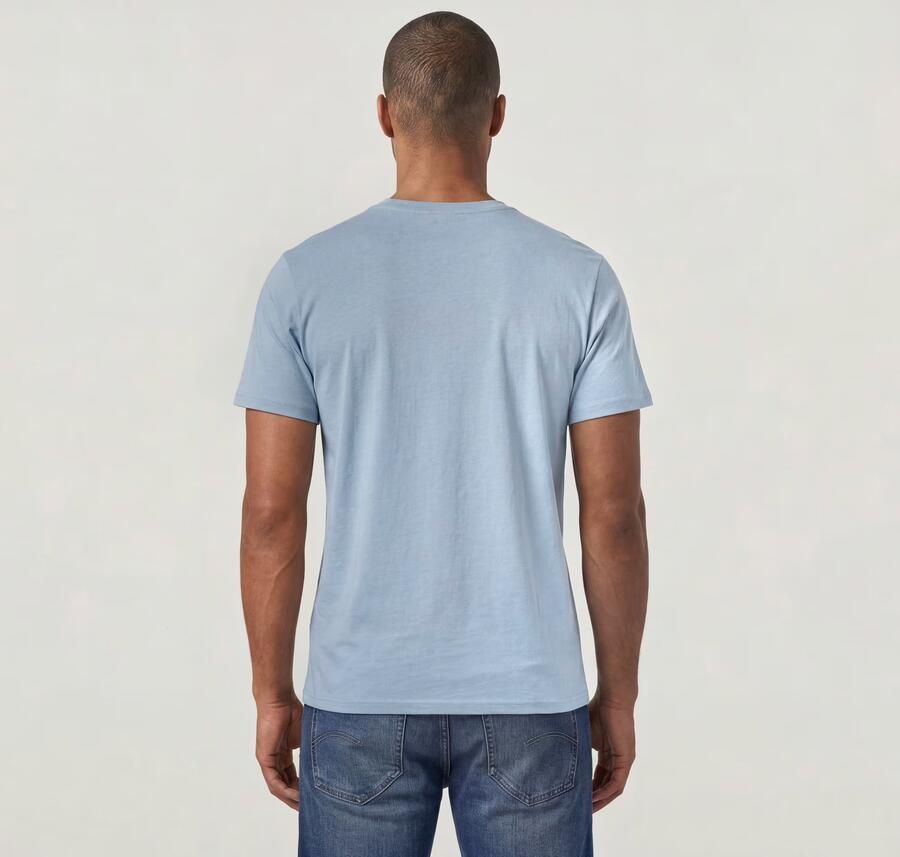 G-Star RAW Chest Logo Slim T-shirt Lichtblauw Heren - Foto 4