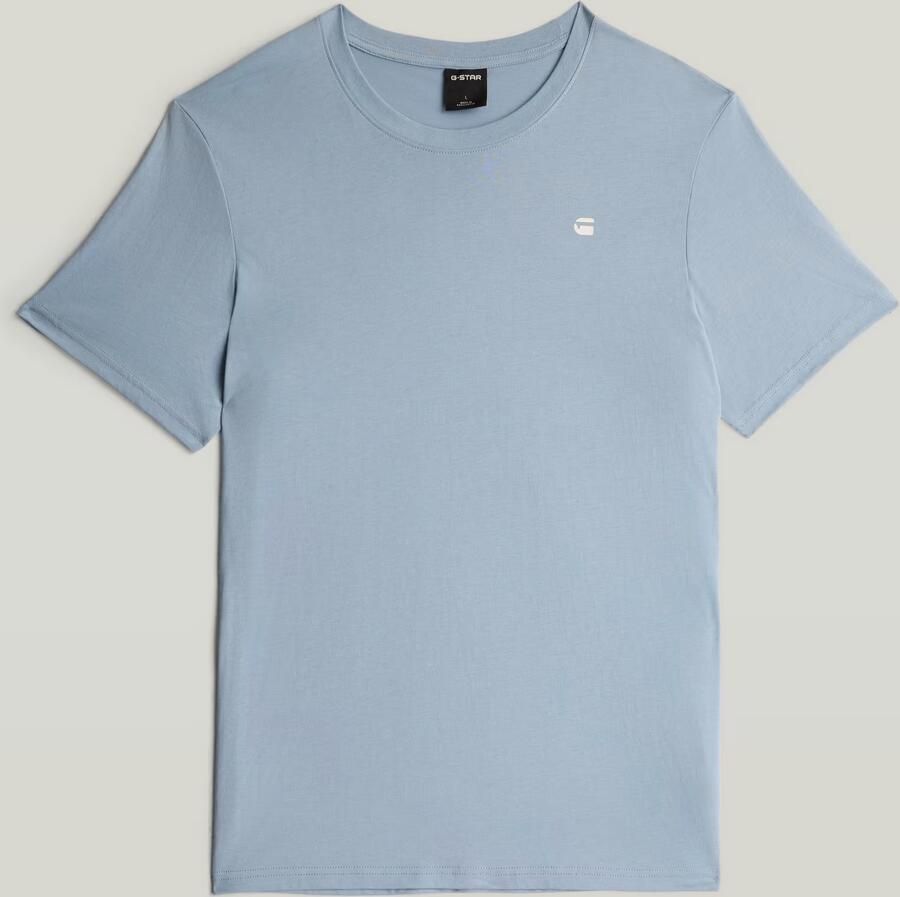 G-Star RAW Chest Logo Slim T-shirt Lichtblauw Heren - Foto 2