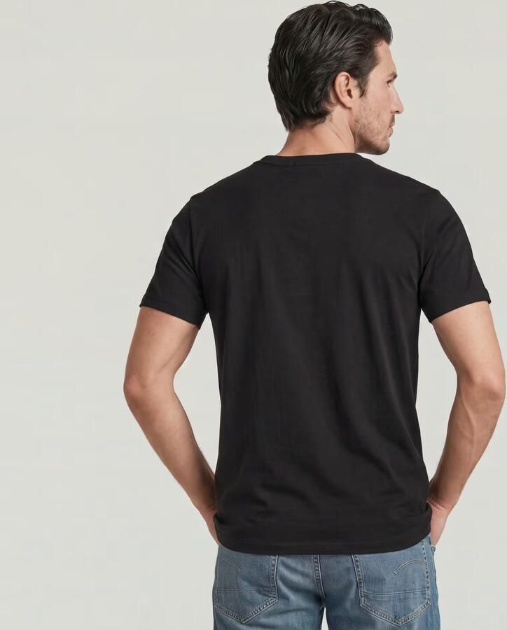 G-Star RAW Chest Logo Slim T-shirt Zwart Heren - Foto 3