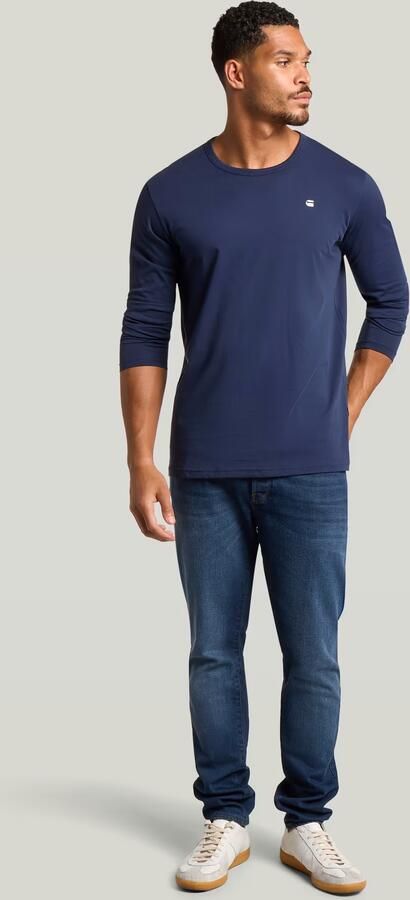 G-Star RAW Chest Logo T-Shirt Donkerblauw Heren - Foto 5