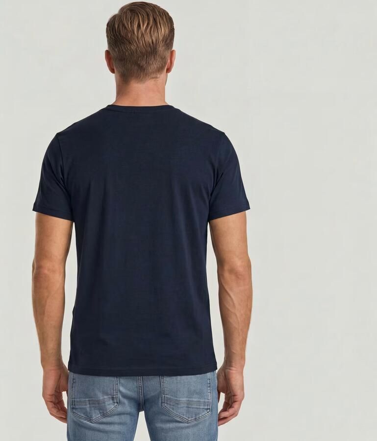 G-Star RAW Chest Logo T-Shirt Donkerblauw Heren - Foto 3