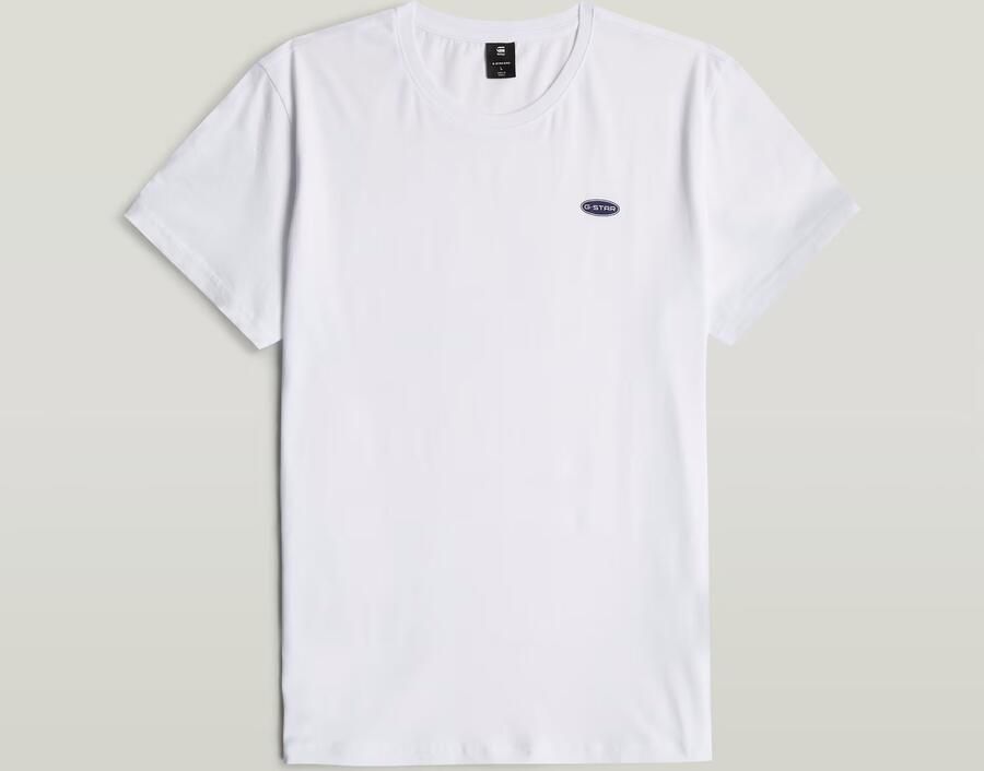 G-Star RAW Chest Logo T-Shirt Wit Heren