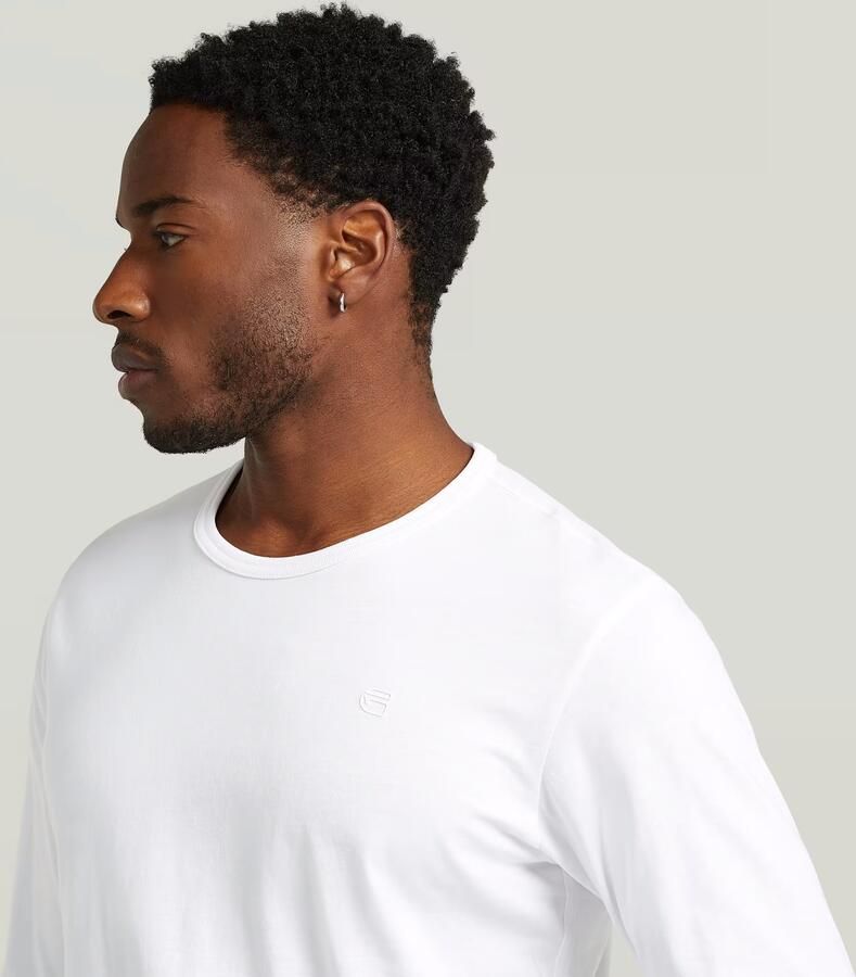 G-Star RAW Chest Logo T-shirt Wit Heren - Foto 3