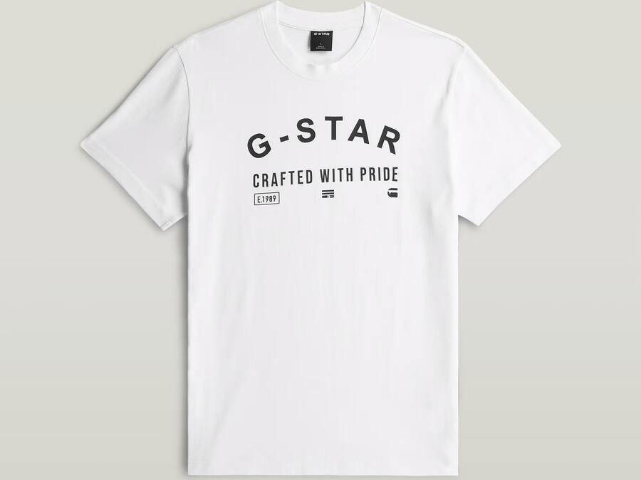 G-Star RAW Chest Logo T-Shirt Wit Heren