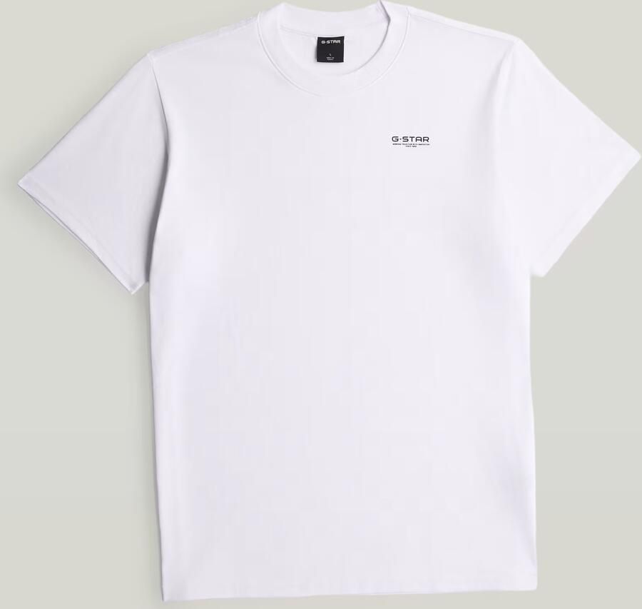 G-Star RAW Chest Logo T-Shirt Wit Heren