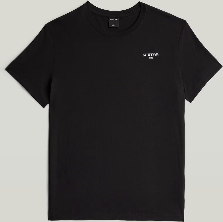 G-Star RAW Chest Logo T-Shirt Zwart Heren