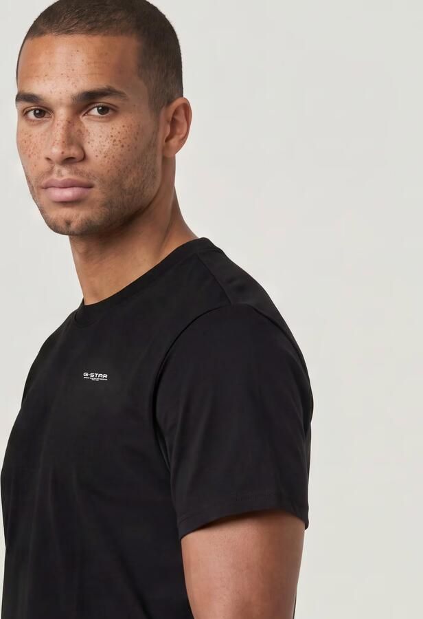 G-Star RAW Chest Logo T-Shirt Zwart Heren - Foto 4