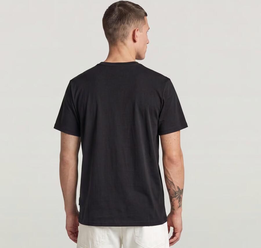 G-Star RAW Chest Logo T-Shirt Zwart Heren - Foto 3
