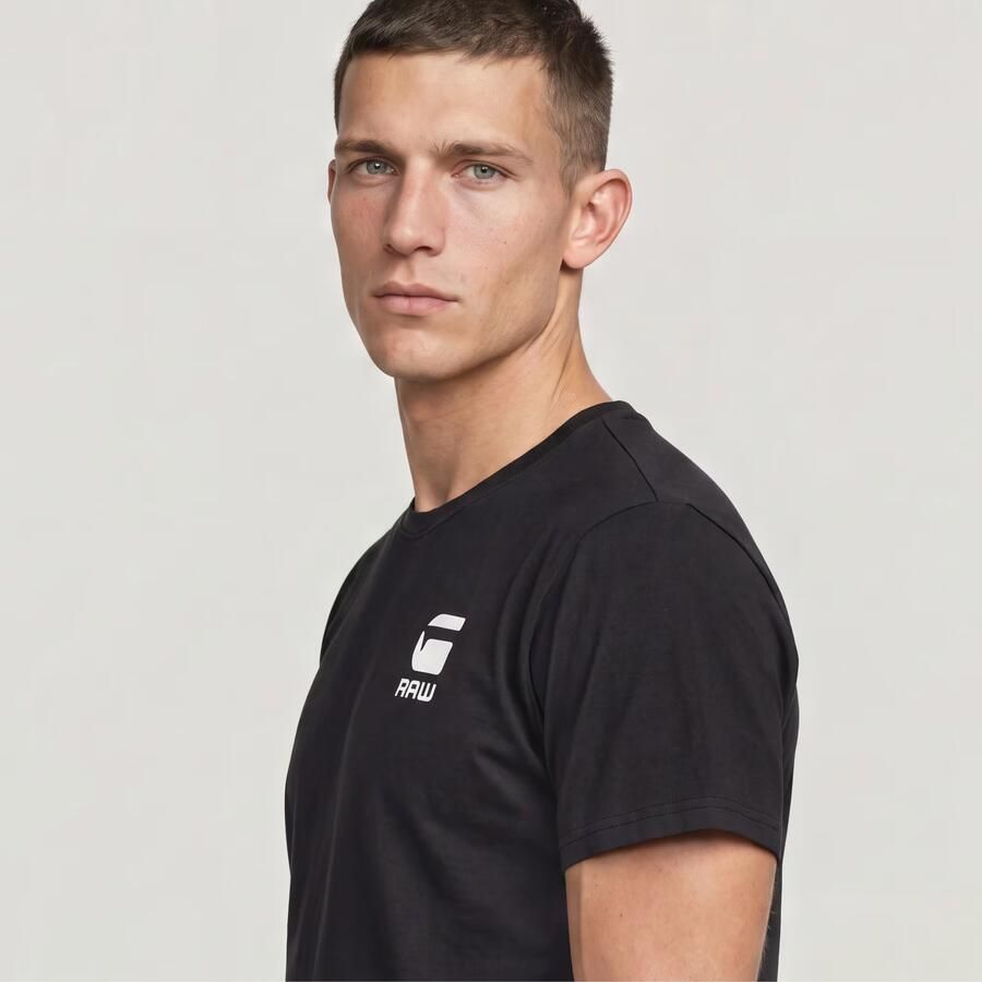 G-Star RAW Chest Logo T-Shirt Zwart Heren - Foto 2