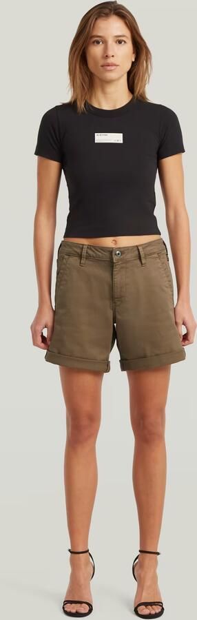 G-Star RAW Chino Boyfriend Short Bruin Dames - Foto 7