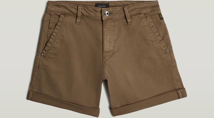 G-Star RAW Chino Boyfriend Short Bruin Dames - Foto 4