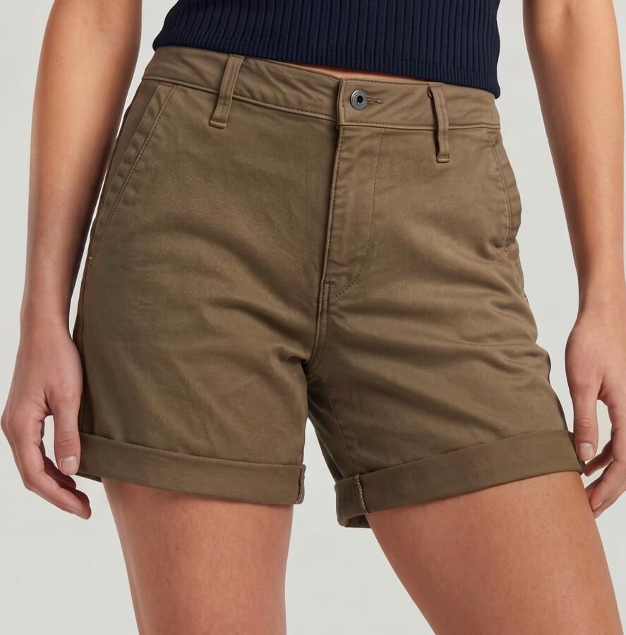 G-Star RAW Chino Boyfriend Short Bruin Dames - Foto 3