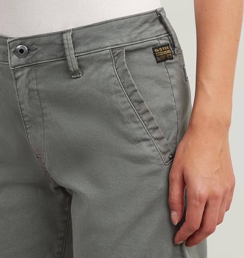 G-Star RAW Chino Boyfriend Short Groen Dames - Foto 3