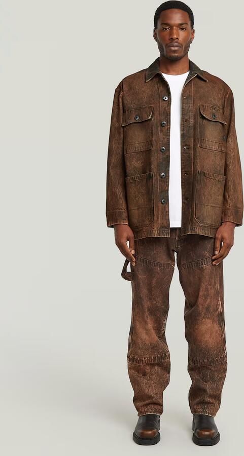 G-Star Raw Regular fit jack in leerlook model 'Chore' - Foto 5