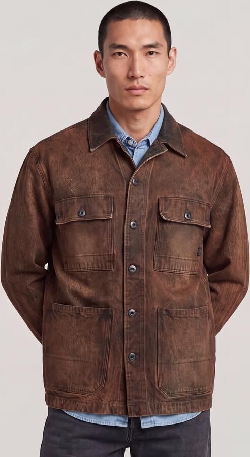 G-Star Raw Regular fit jack in leerlook model 'Chore' - Foto 6