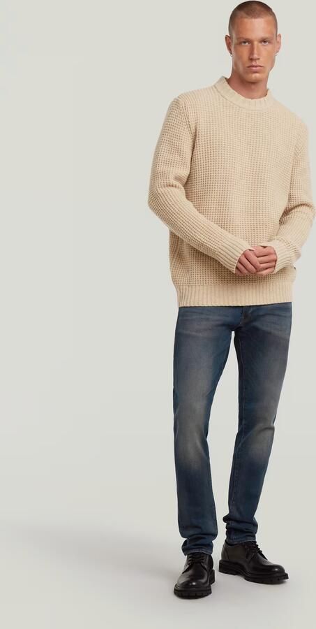 G-Star Raw Wollen pullover met structuurmotief model 'Chunky' - Foto 5