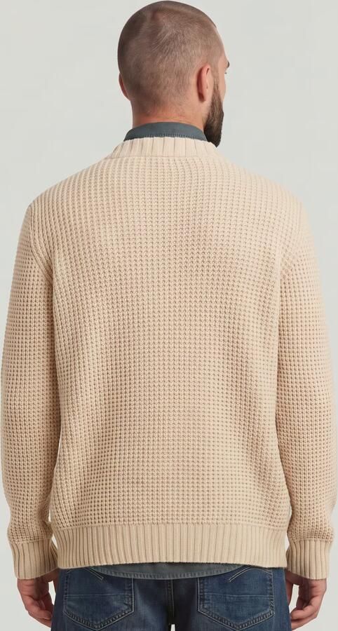 G-Star Raw Wollen pullover met structuurmotief model 'Chunky' - Foto 6