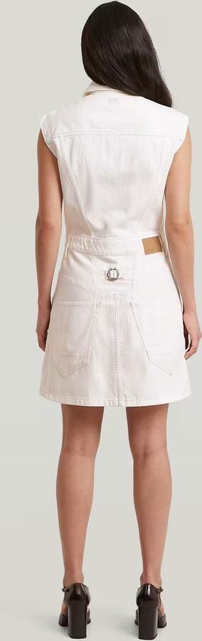 G-Star RAW Cinch Jurk Wit Dames - Foto 6