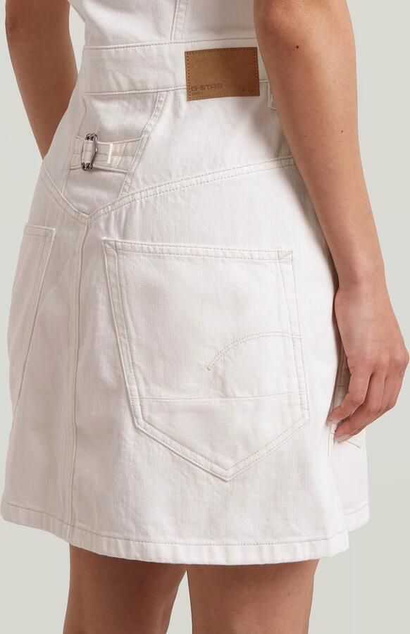 G-Star RAW Cinch Jurk Wit Dames - Foto 4