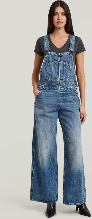 G-Star RAW Cinch Wide Tuinbroek Donkerblauw Dames
