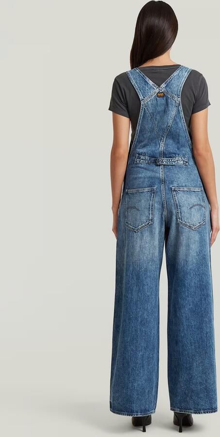 G-Star RAW Cinch Wide Tuinbroek Donkerblauw Dames - Foto 5