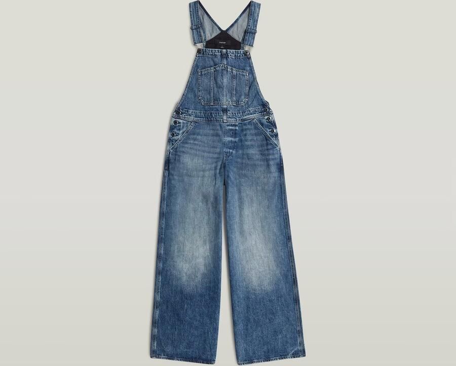G-Star RAW Cinch Wide Tuinbroek Donkerblauw Dames - Foto 3