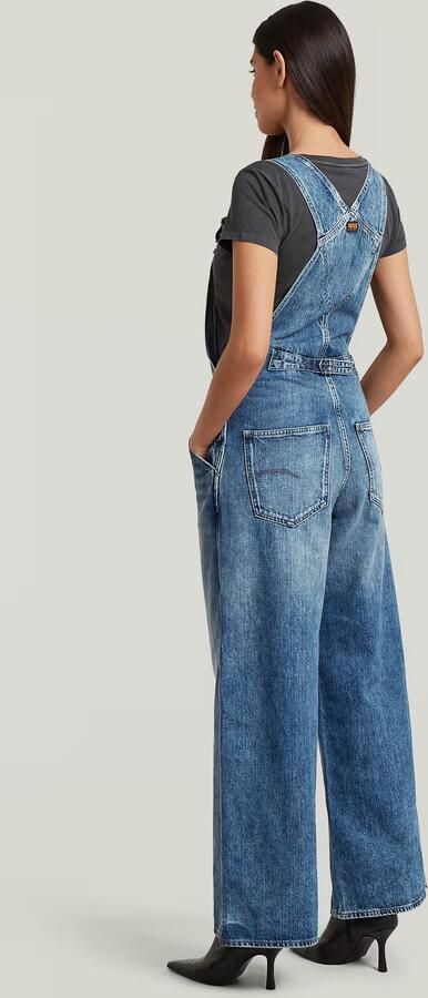 G-Star RAW Cinch Wide Tuinbroek Donkerblauw Dames - Foto 7
