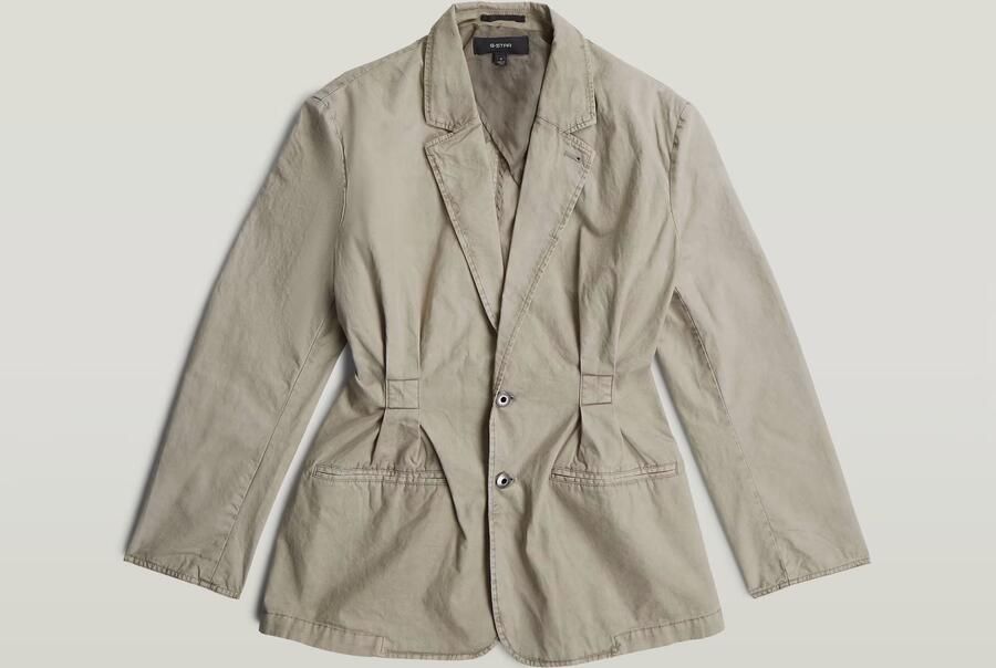 G-Star RAW Cinched Blazer Beige Dames - Foto 4