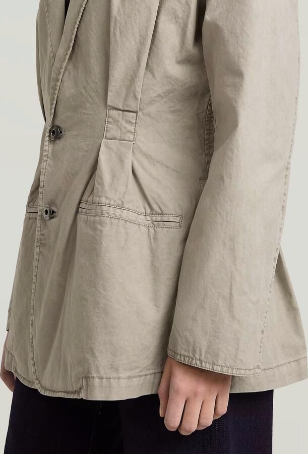 G-Star RAW Cinched Blazer Beige Dames - Foto 3