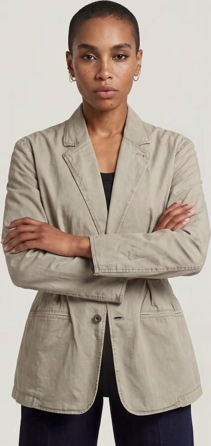 G-Star RAW Cinched Blazer Beige Dames - Foto 6