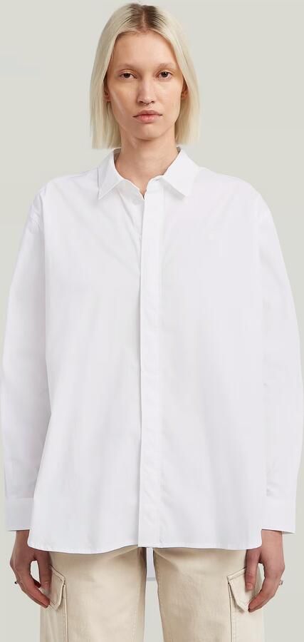 G-Star RAW Clean Boyfriend Shirt Wit Dames - Foto 5