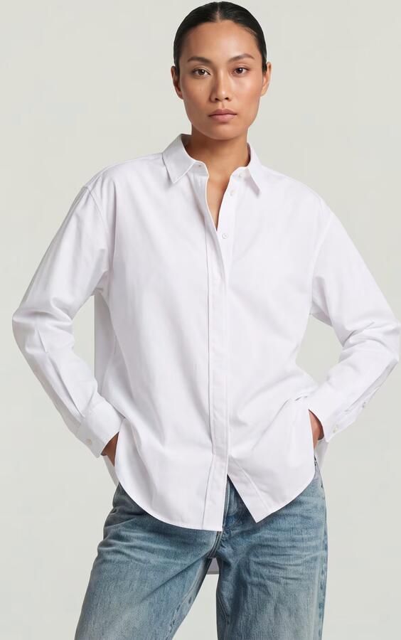 G-Star RAW Clean Boyfriend Shirt Wit Dames - Foto 6