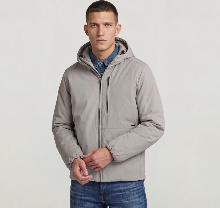 G-Star RAW Clean Foundation Hooded Jack Beige Heren