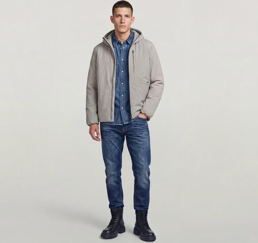 G-Star RAW Clean Foundation Hooded Jack Beige Heren - Foto 5