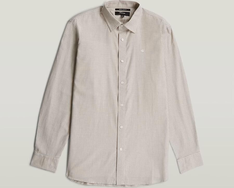 G-Star RAW Clean Regular Branded Overhemd Beige Heren - Foto 4
