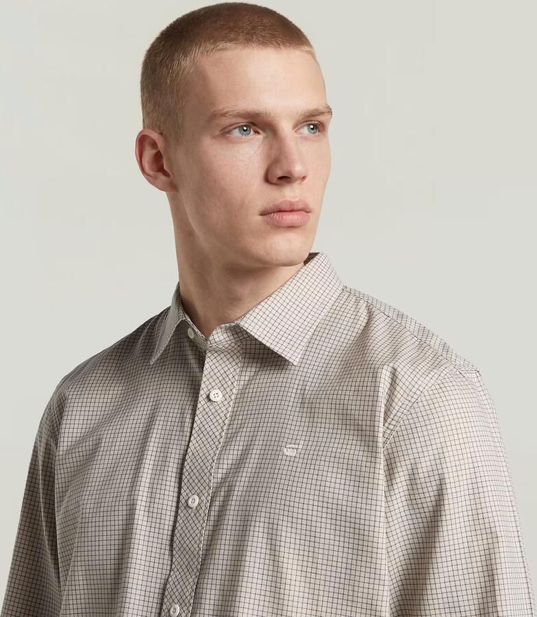 G-Star RAW Clean Regular Branded Overhemd Beige Heren - Foto 3