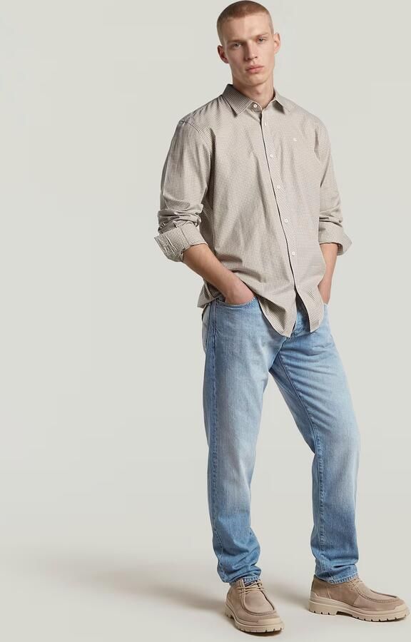G-Star RAW Clean Regular Branded Overhemd Beige Heren - Foto 5