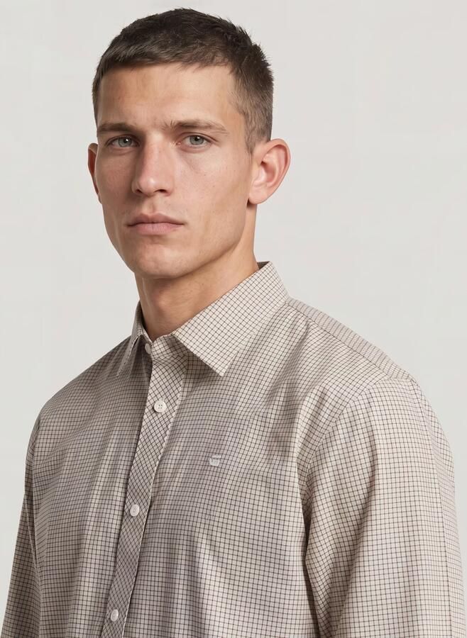 G-Star RAW Clean Regular Branded Overhemd Beige Heren - Foto 6