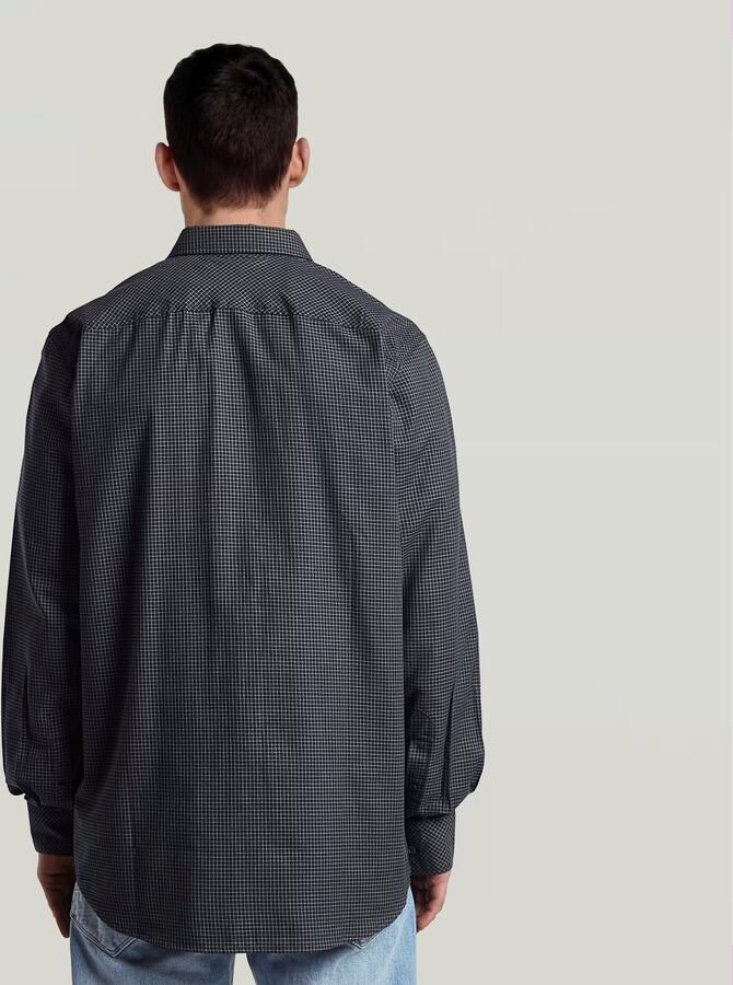 G-Star RAW Clean Regular Branded Overhemd Donkerblauw Heren - Foto 4