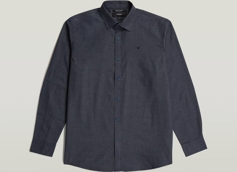 G-Star RAW Clean Regular Branded Overhemd Donkerblauw Heren - Foto 5
