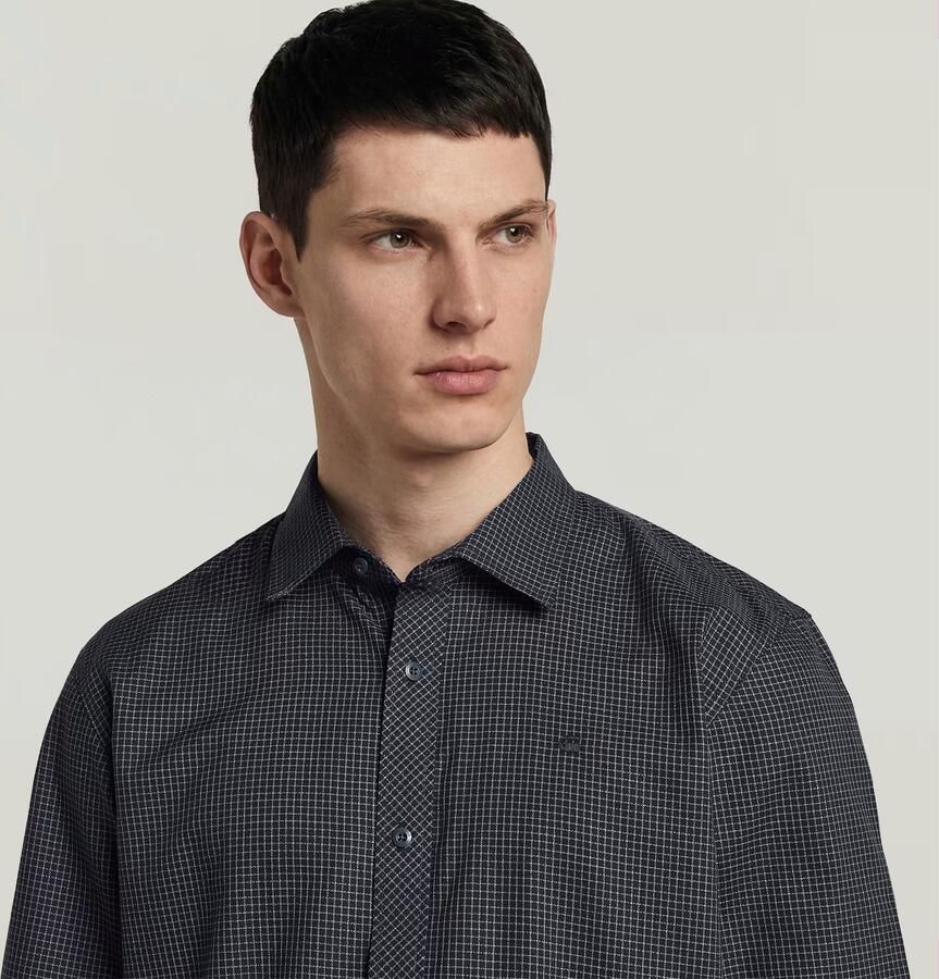 G-Star RAW Clean Regular Branded Overhemd Donkerblauw Heren - Foto 3