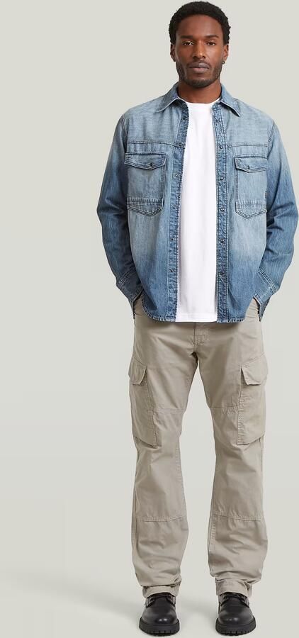 G-Star Raw Straight fit Cargobroek met achterzakken - Foto 9