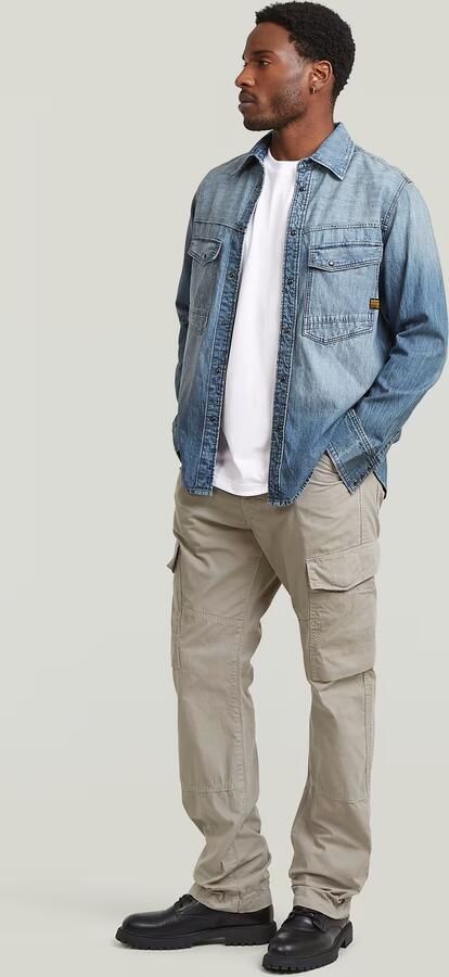 G-Star Raw Straight fit Cargobroek met achterzakken - Foto 10