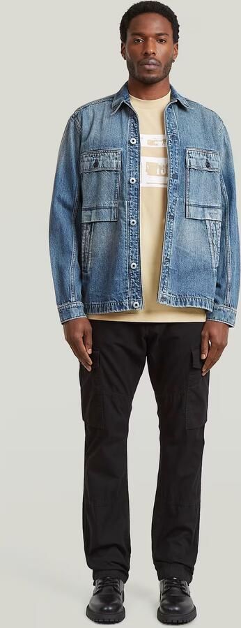G-Star Raw Straight fit Cargobroek met achterzakken - Foto 9