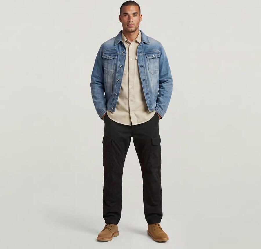 G-Star Raw Straight fit Cargobroek met achterzakken - Foto 7
