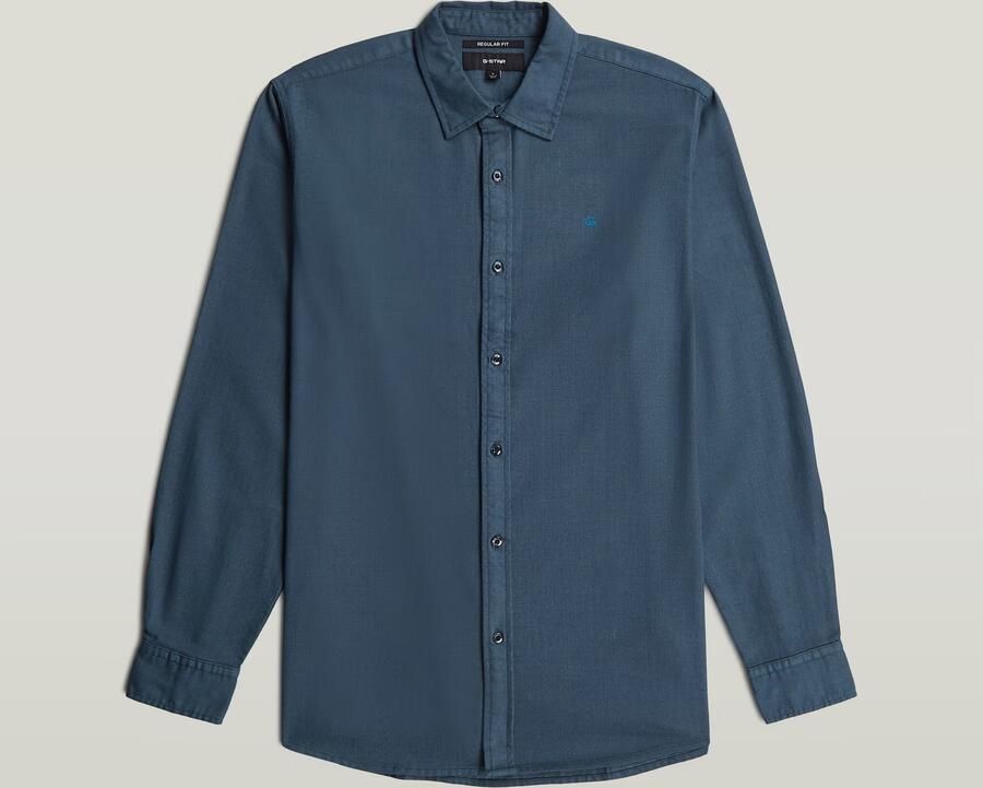 G-Star RAW Clean Regular Overhemd Donkerblauw Heren