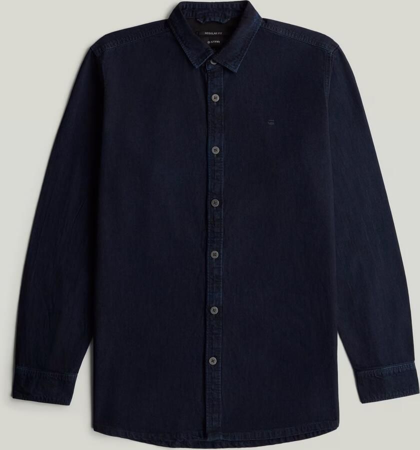 G-Star RAW Clean Regular Overhemd Donkerblauw Heren - Foto 2