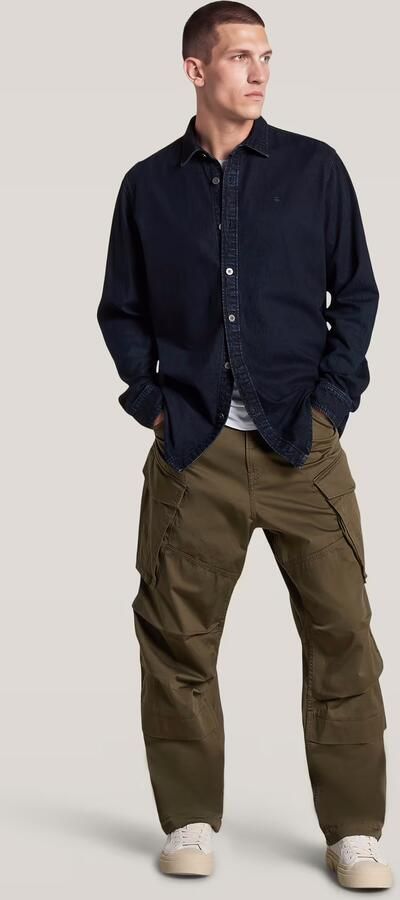 G-Star RAW Clean Regular Overhemd Donkerblauw Heren - Foto 6
