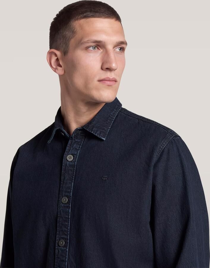 G-Star RAW Clean Regular Overhemd Donkerblauw Heren - Foto 3