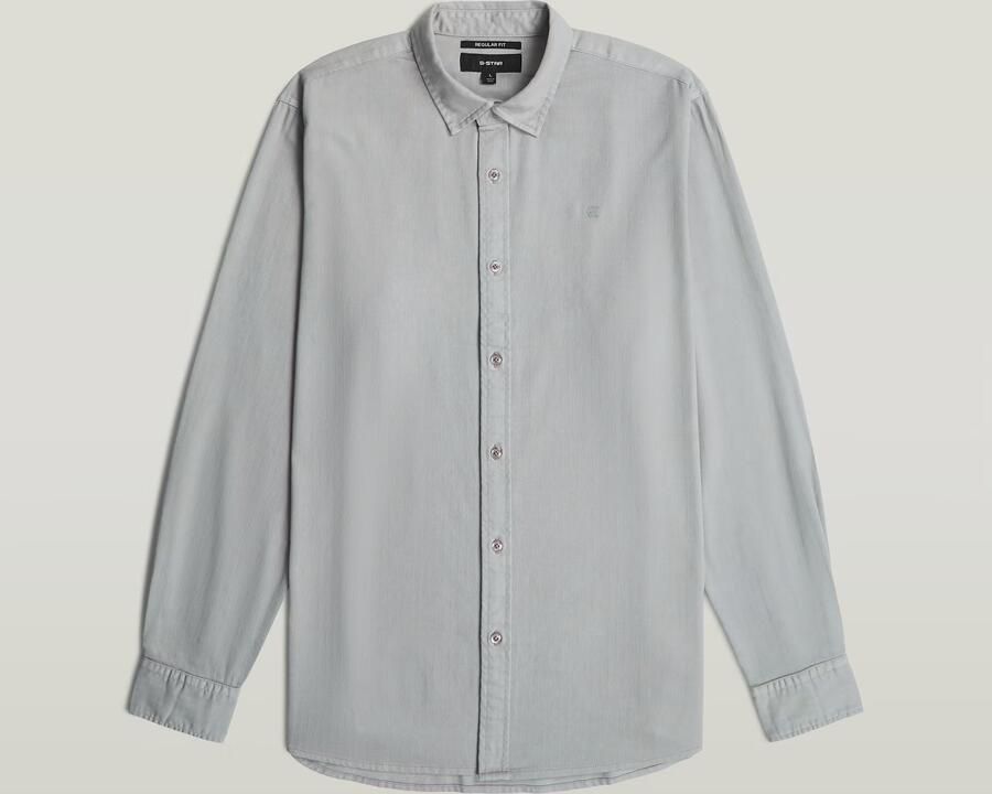 G-Star RAW Clean Regular Overhemd Grijs Heren